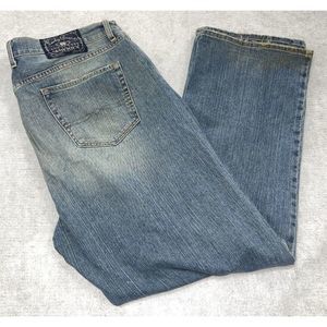 LUCKY BRAND DUNGAREES lighter blue BOOTCUT mens jeans sz 40x32